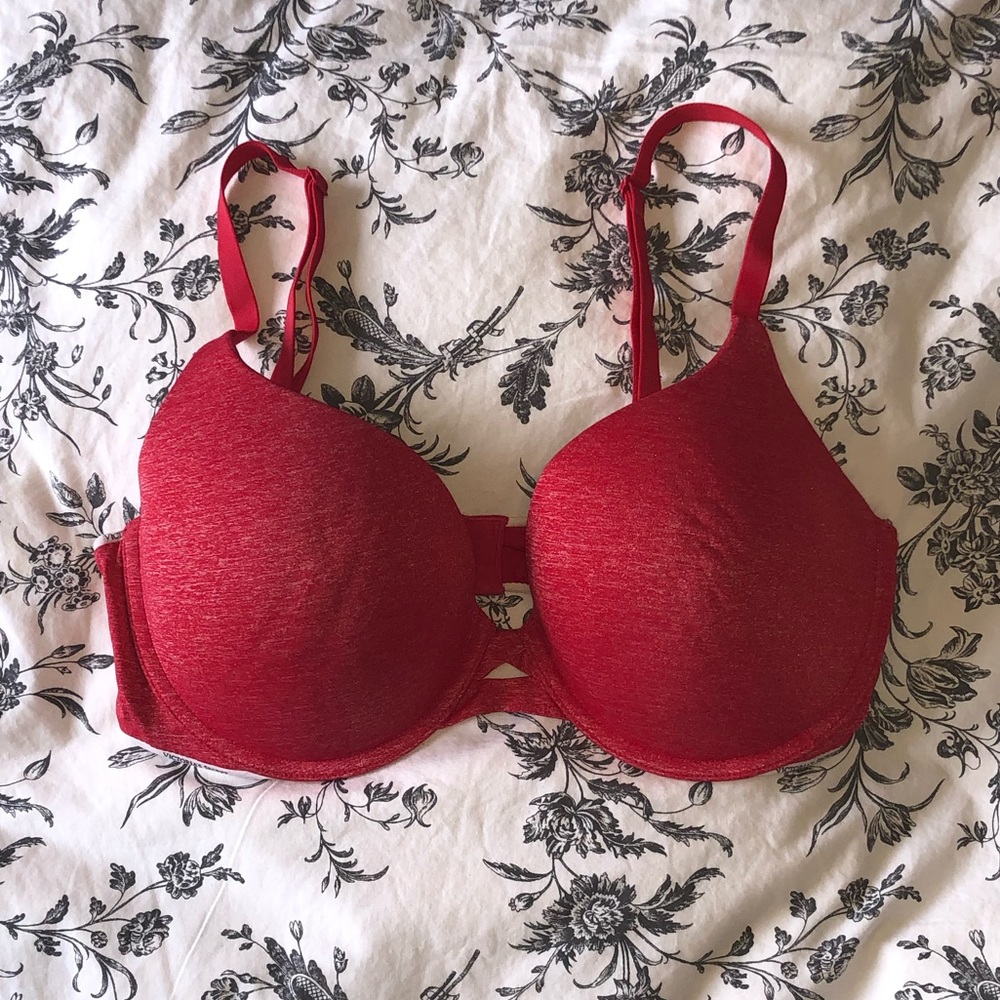 Red Victoria’s Secret Padded Perfect Coverage Bra